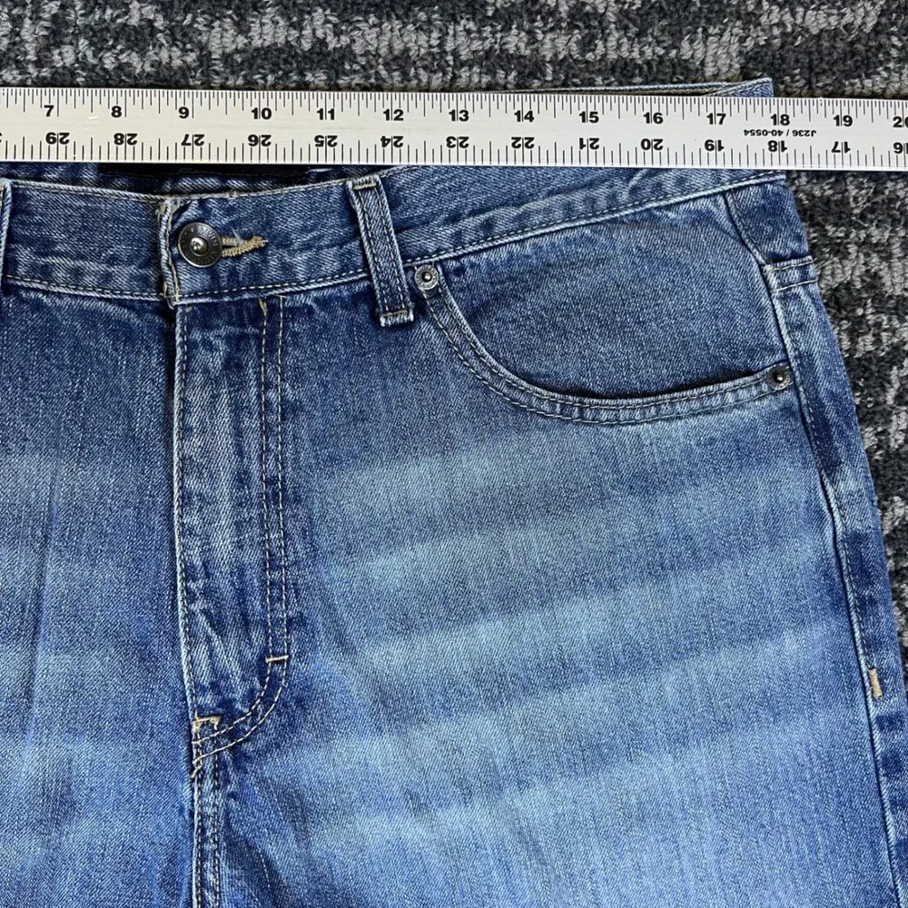 Calvin Klein Jeans Mens 36x30 Relaxed Straight Light Blue Denim 4106051